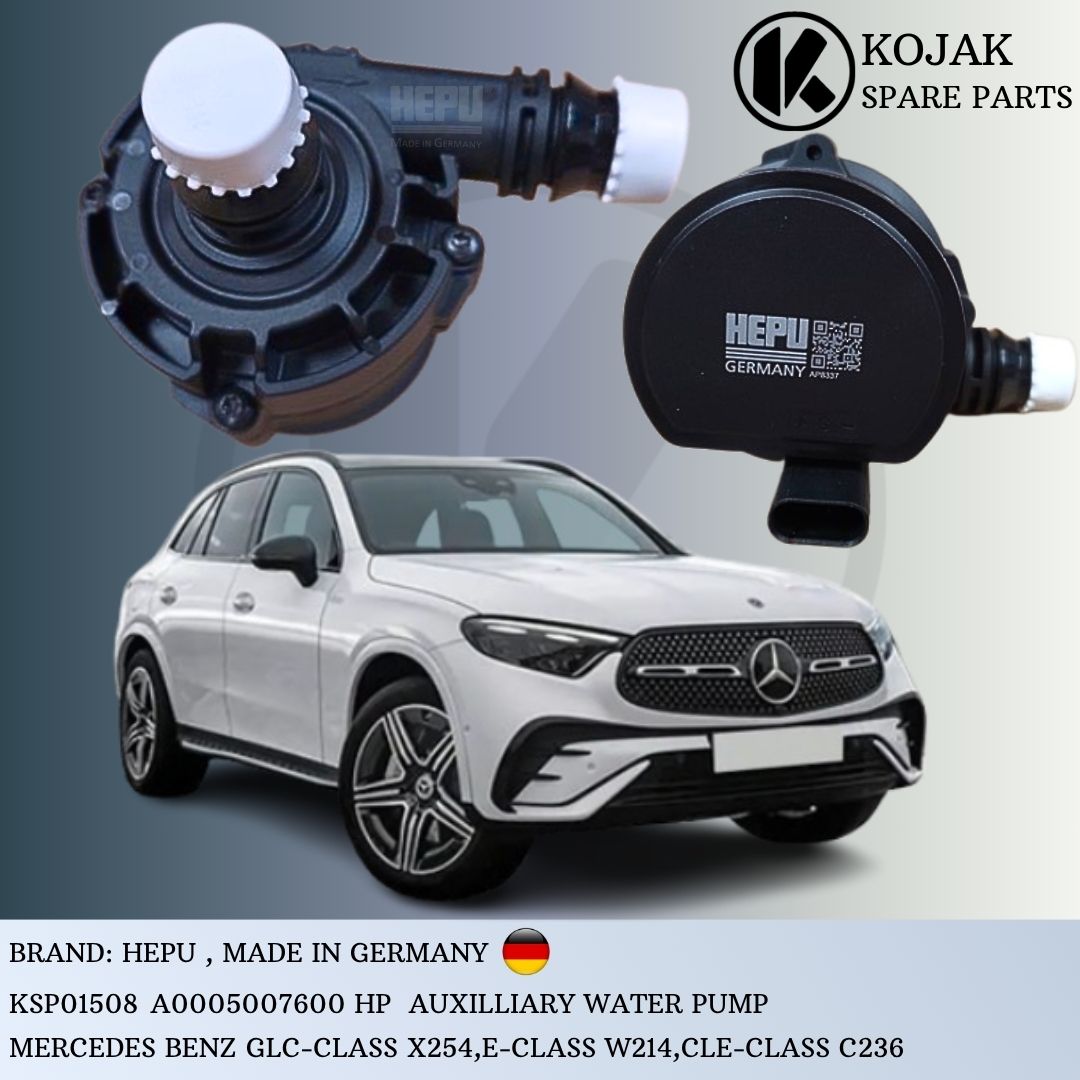 HEPU Auxiliary Water Pump for Mercedes-Benz GLC-Class X254, E-Class W214, CLE-Class C236