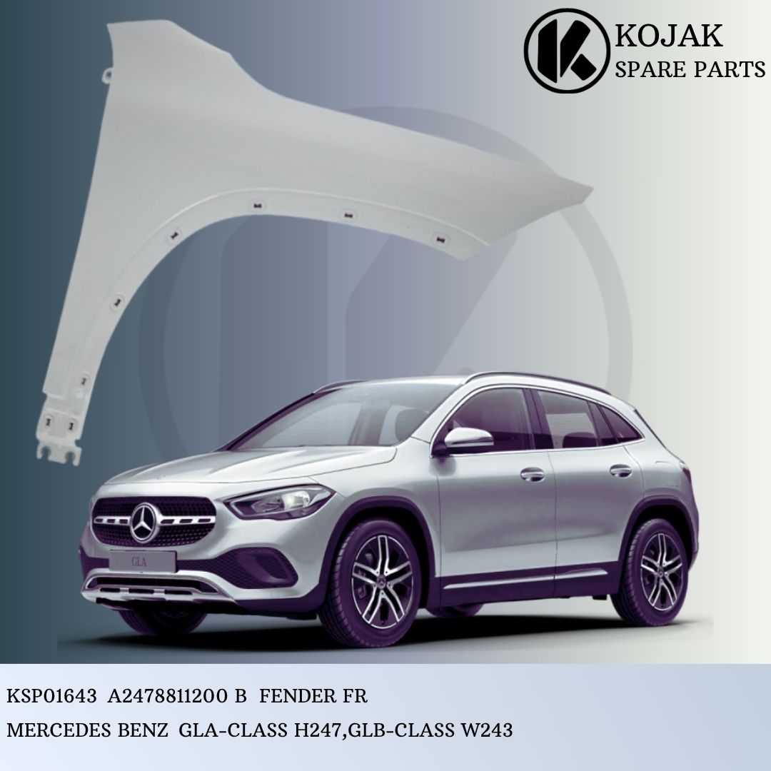 Front Right Fender Mercedes-Benz GLA-Class H247 / GLB-Class W243 (OEM A2478811200 B)