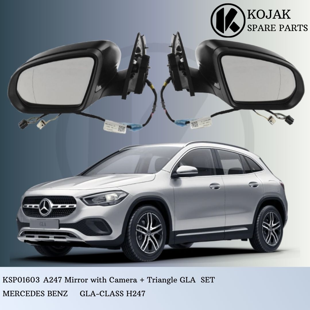 Exterior Side Mirror Set with Camera for Mercedes-Benz GLA-Class H247