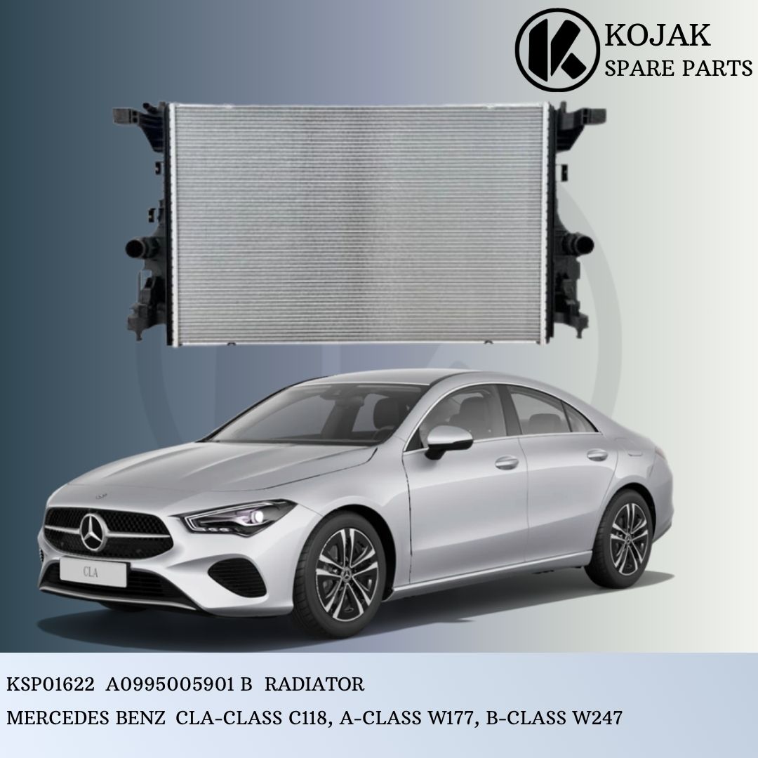 Radiator for Mercedes-Benz CLA-Class C118, A-Class W177, B-Class W247