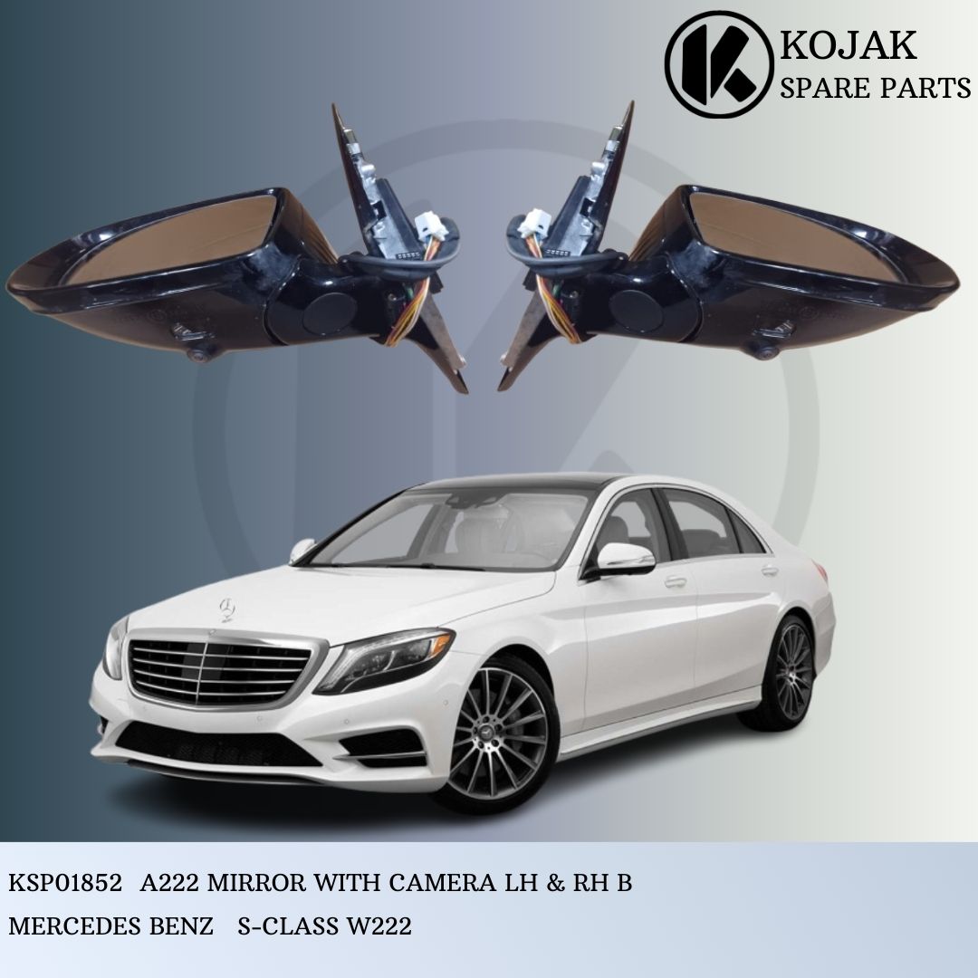 Side Mirrors with Camera for Mercedes-Benz S-Class W222 (Pair)