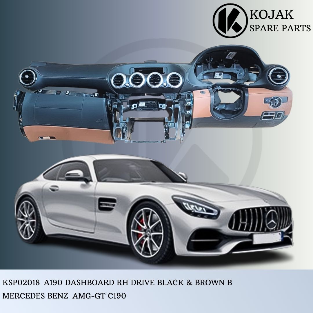 Dashboard Right Hand Drive Mercedes-Benz AMG-GT C190 Black & Brown