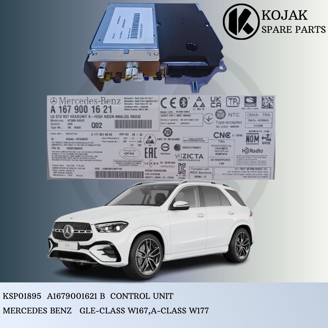 Mercedes-Benz GLE W167 A-Class W177 Head Unit Control Unit