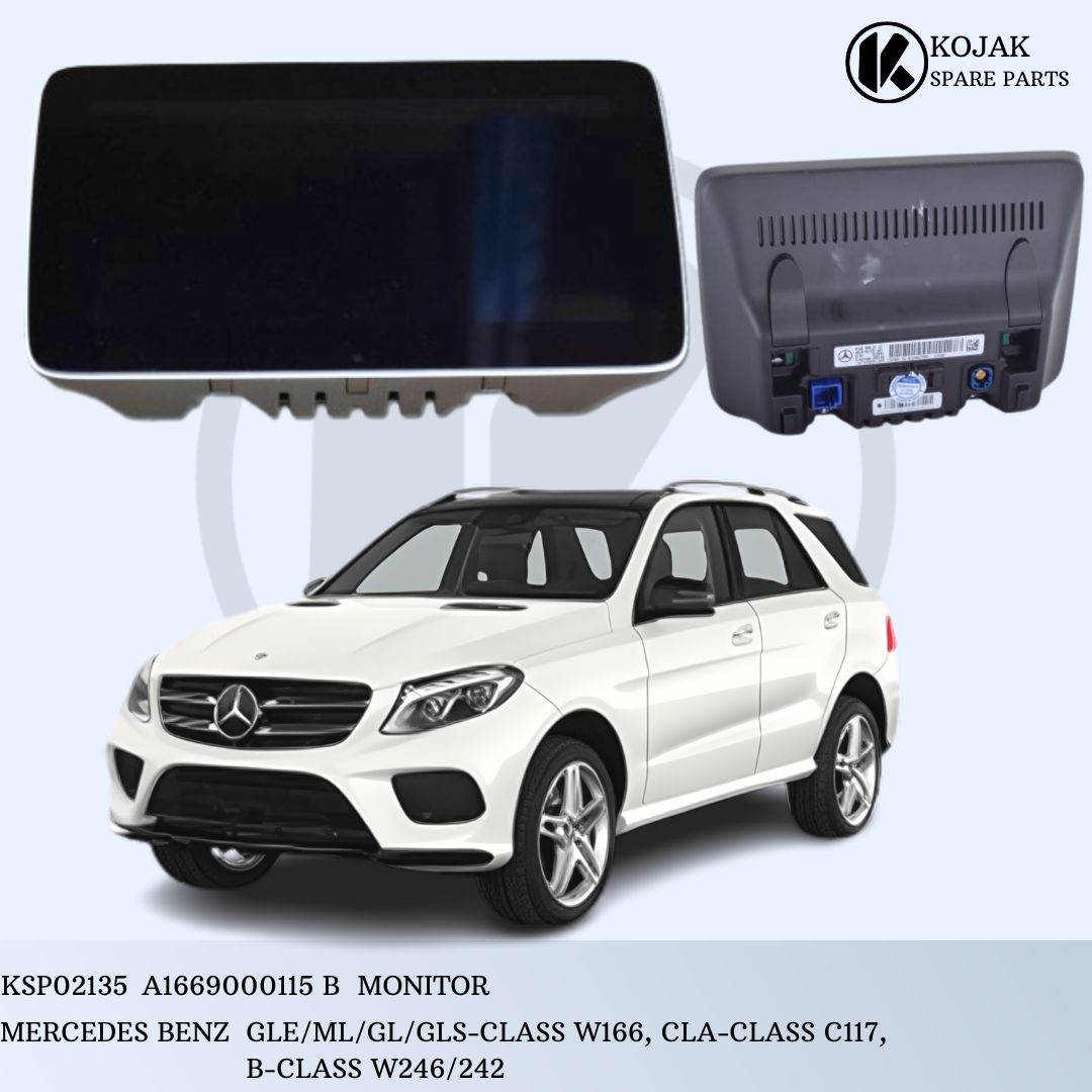 Mercedes-Benz Infotainment Monitor for GLE/ML/GL/GLS-Class W166, CLA-Class C117, B-Class W246/242