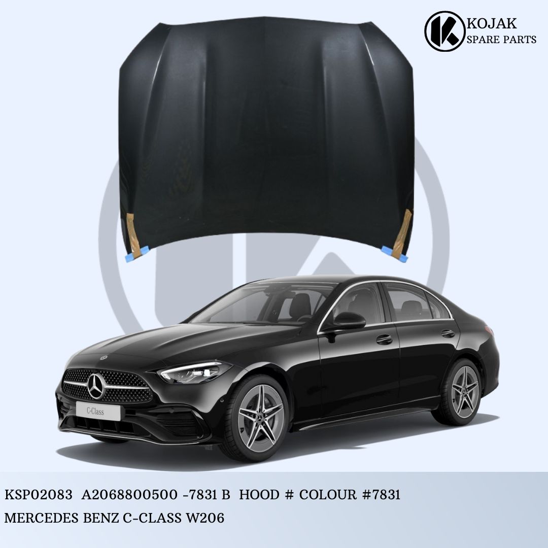 Hood for Mercedes-Benz C-Class W206, Black
