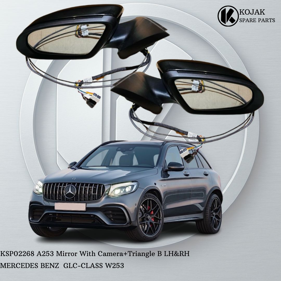 Exterior Side Mirrors with Camera for Mercedes-Benz GLC-Class W253, Left & Right