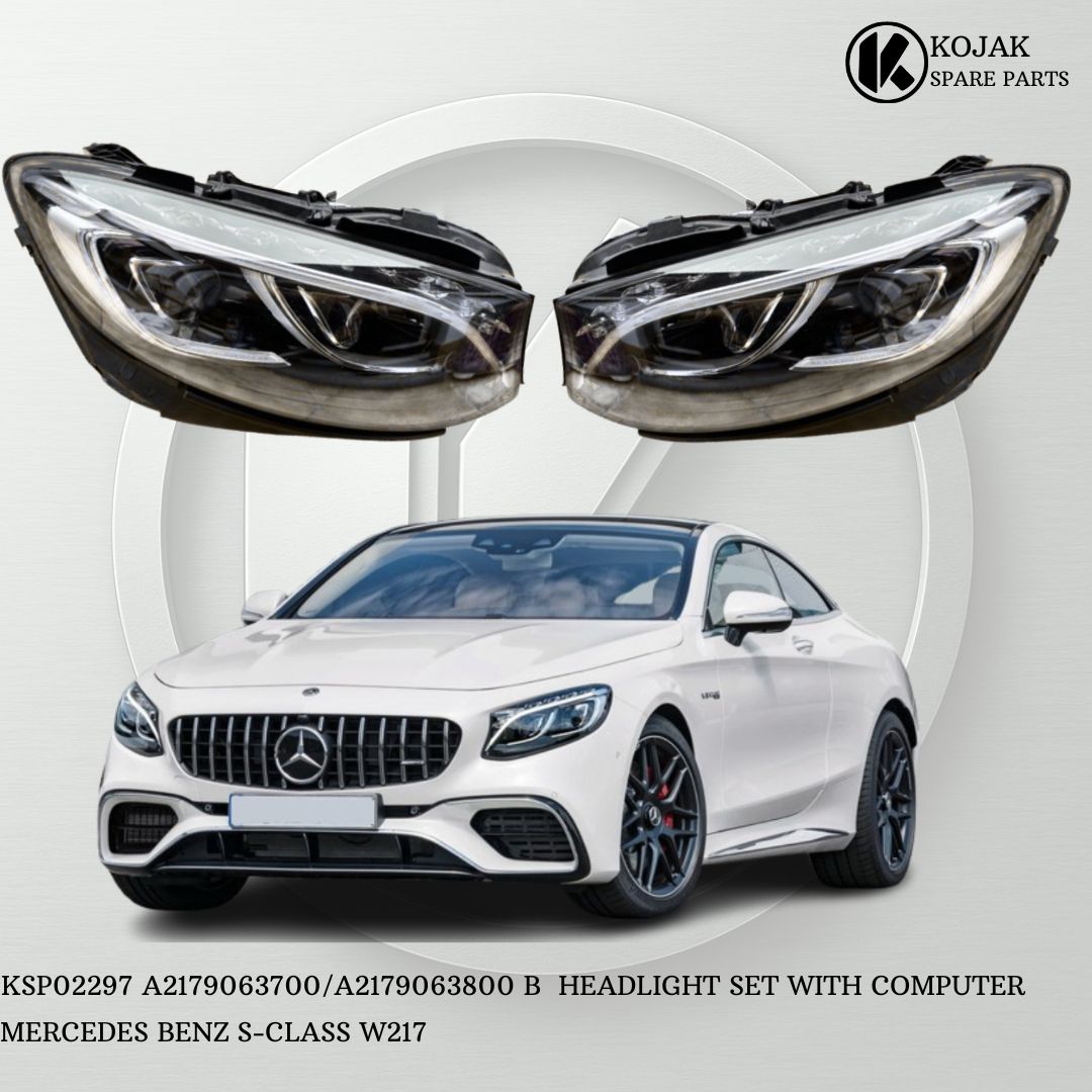 Mercedes-Benz S-Class W217 Headlight Set with Computer