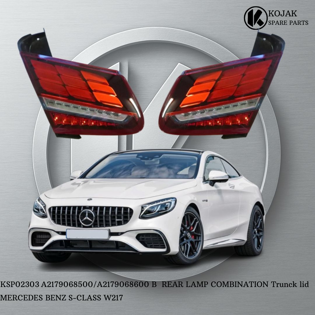 Mercedes-Benz S-Class W217 Rear Trunk Lid Tail Lamps Pair