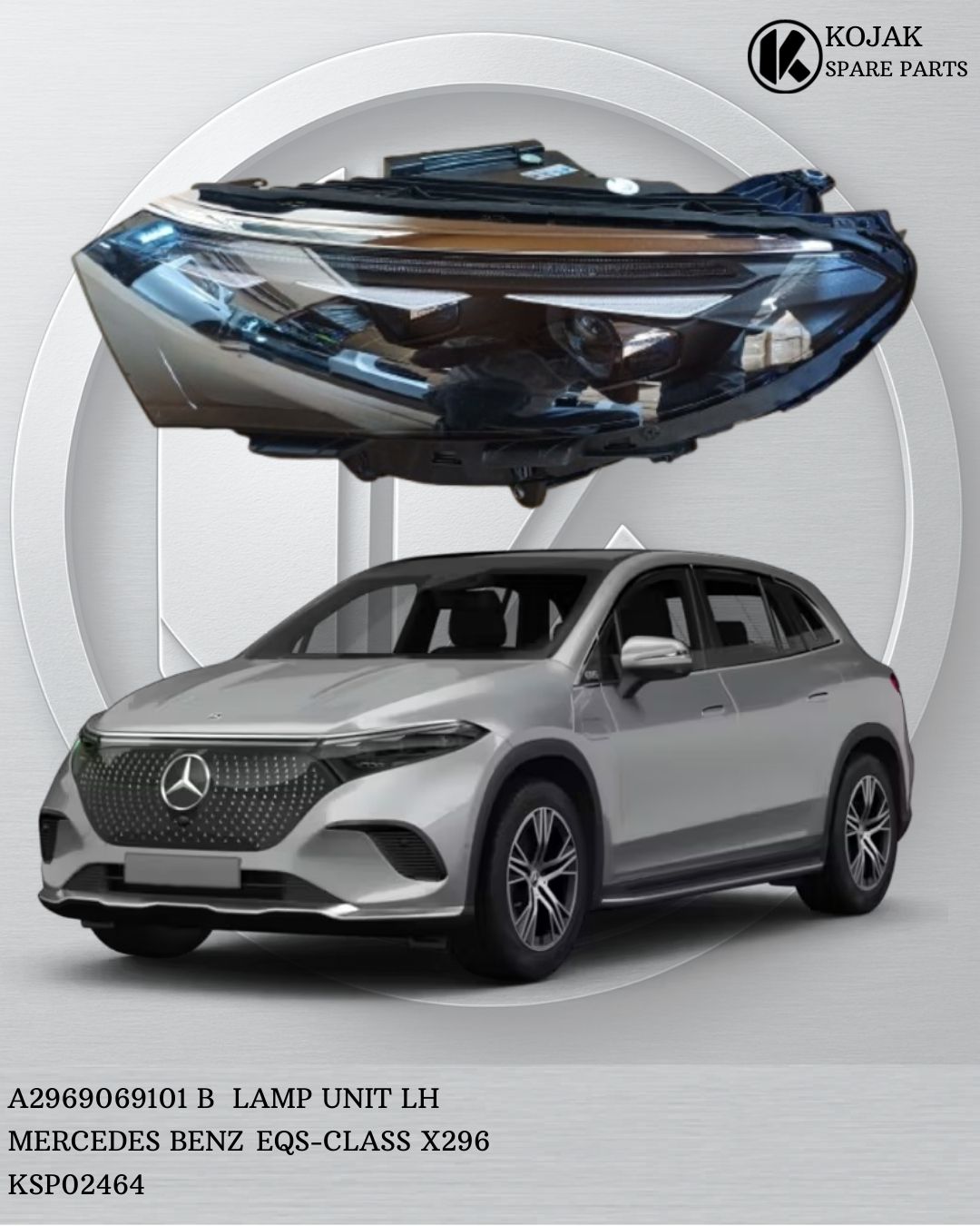 Headlight Left Mercedes-Benz EQS-Class X296