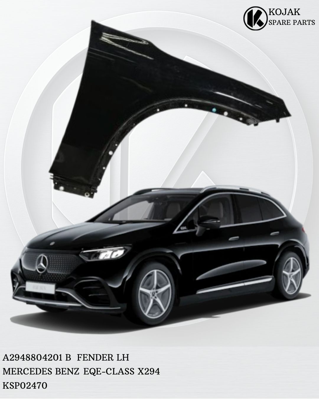 Front Left Fender Mercedes-Benz EQE-Class X294