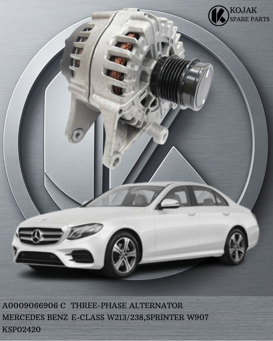 Mercedes-Benz E-Class W213/W238 Sprinter W907 Three-Phase Alternator