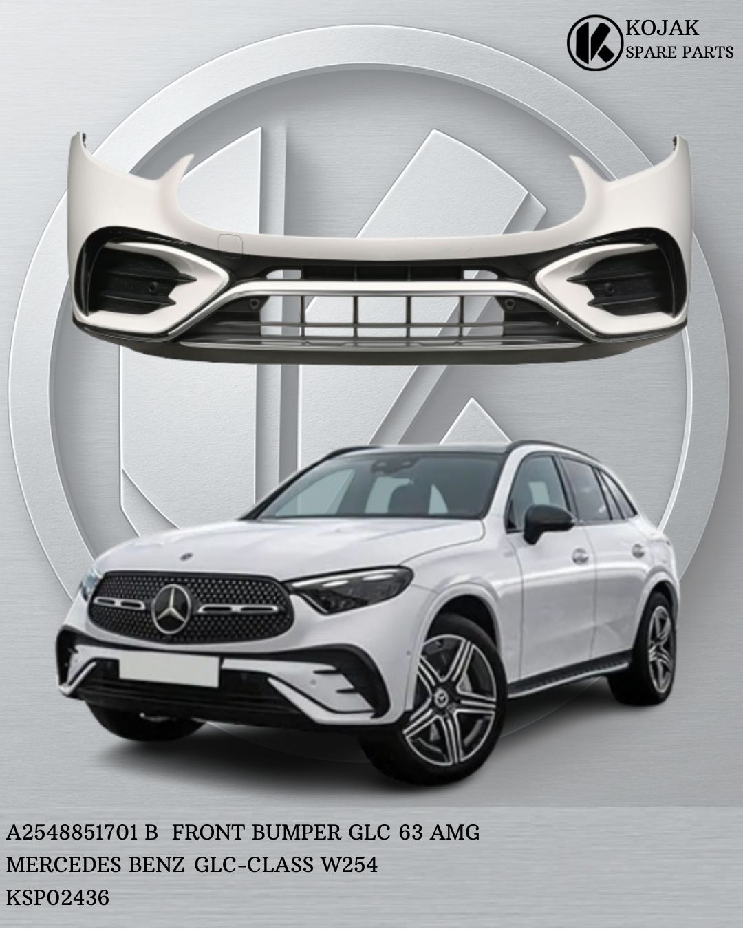Front Bumper Mercedes-Benz GLC 63 AMG W254