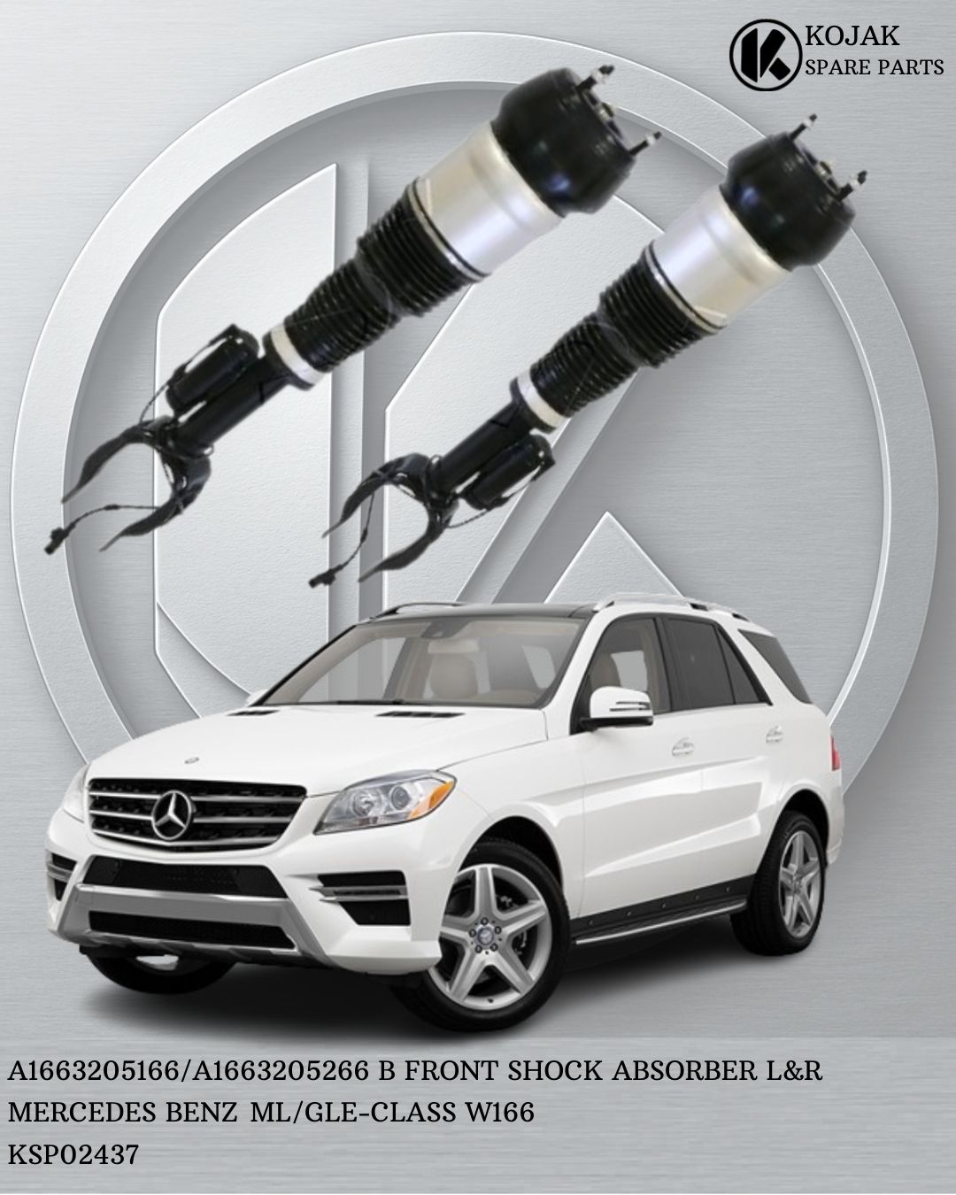 Front Shock Absorber L&R Mercedes Benz ML/GLE-Class W166