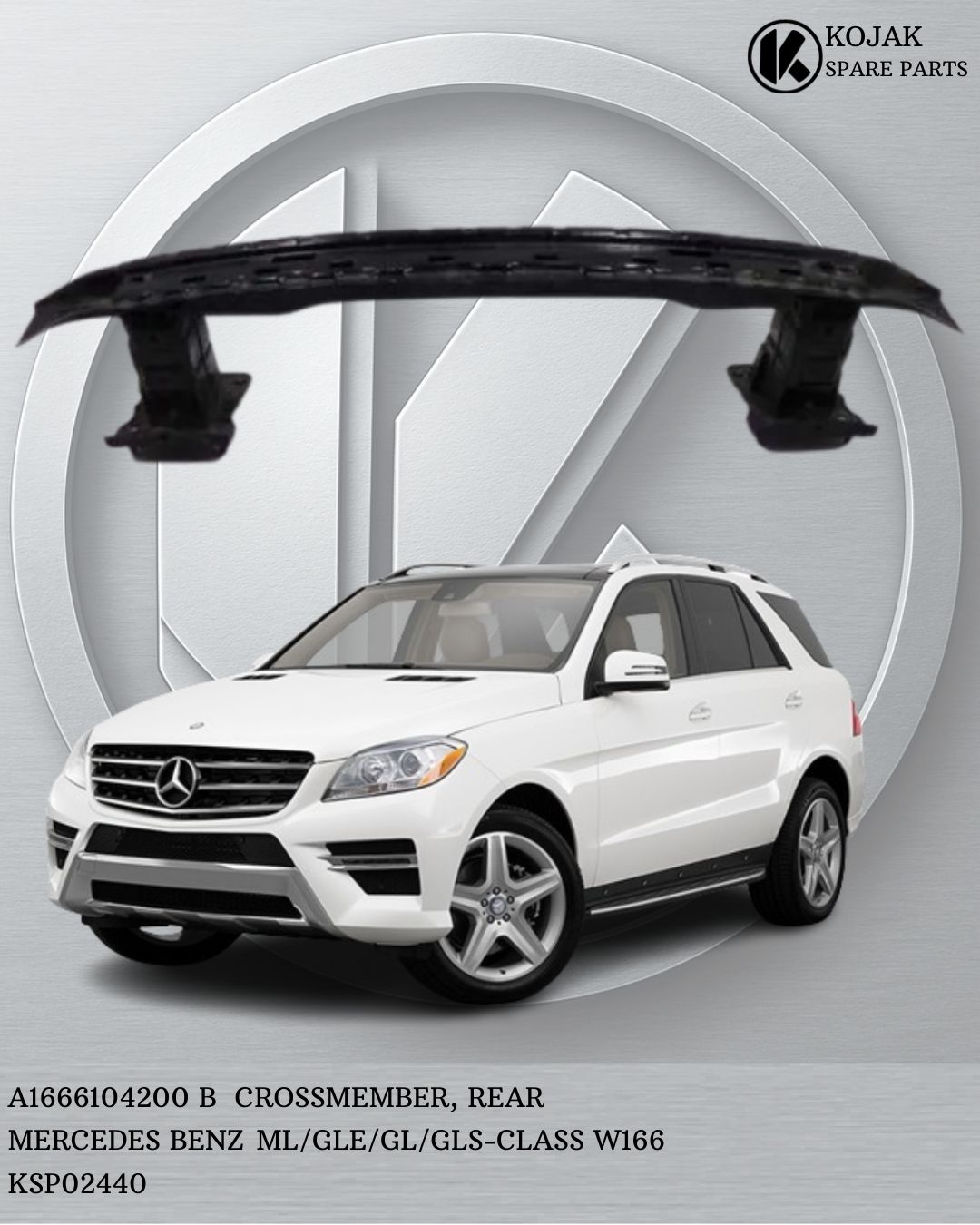 Rear Crossmember for Mercedes-Benz ML/GLE/GL/GLS-Class W166