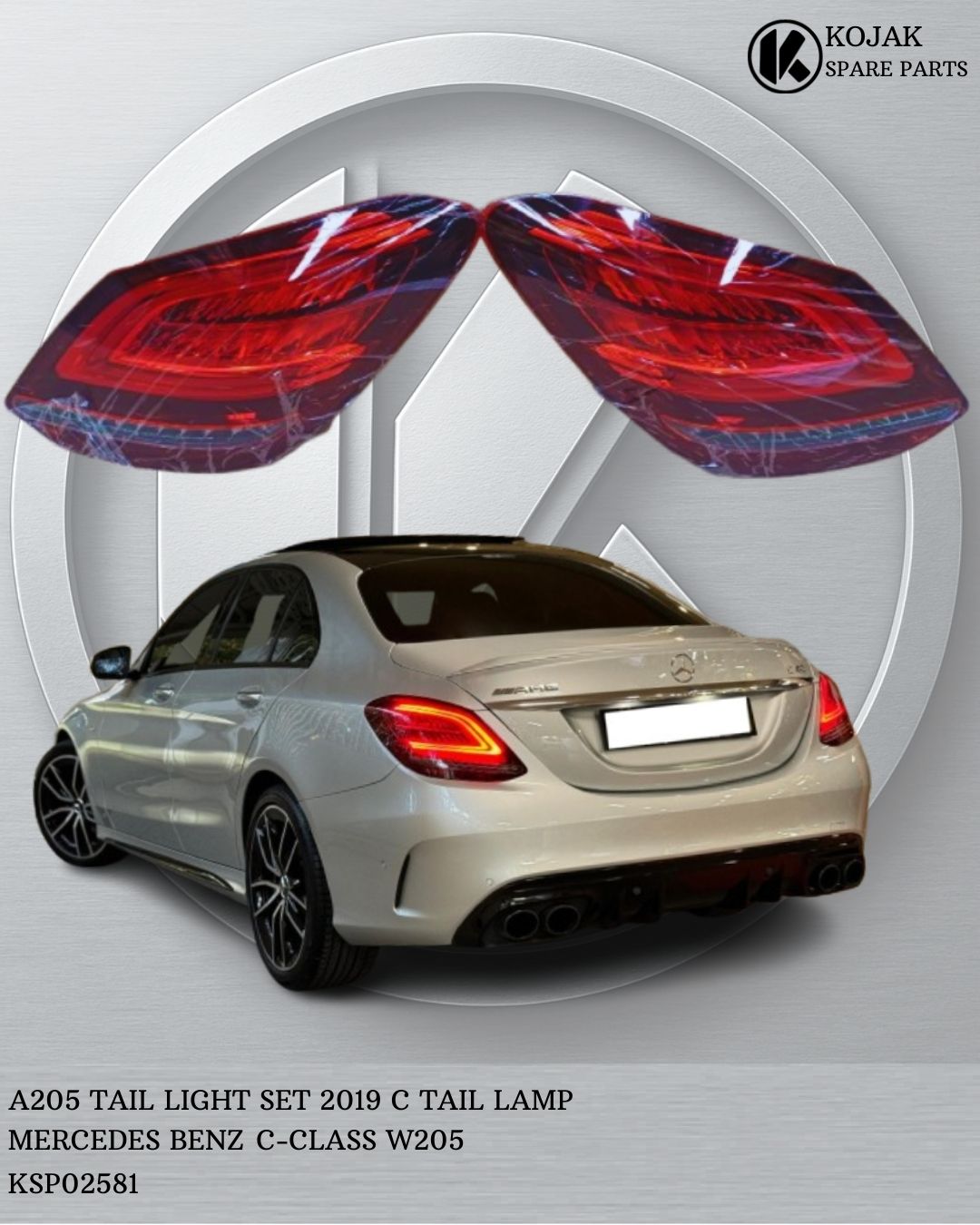 Mercedes-Benz C-Class W205 Tail Light Set