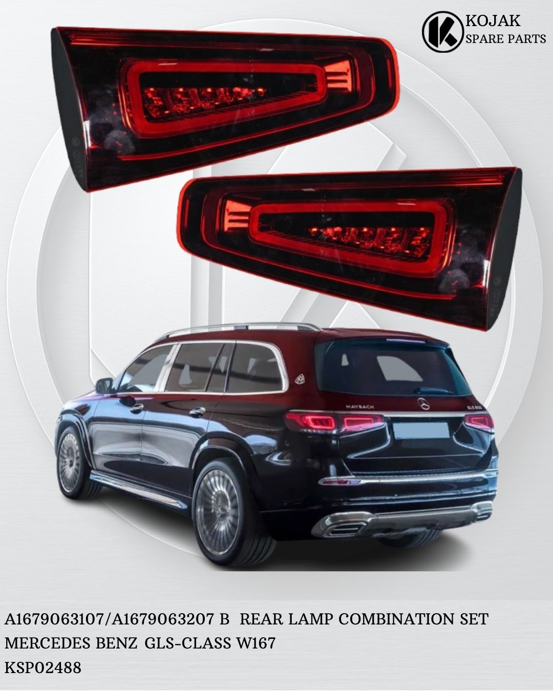Rear Lamp Combination Set Mercedes-Benz GLS-Class W167