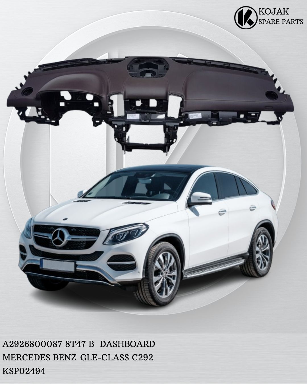 Dashboard for Mercedes-Benz GLE-Class C292