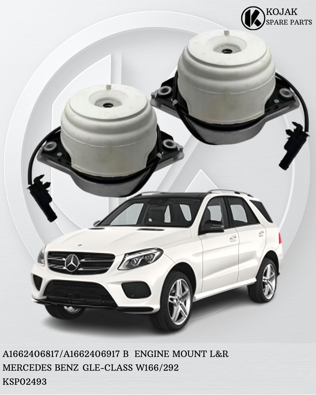 Mercedes-Benz GLE-Class W166/292 Engine Mount Left & Right