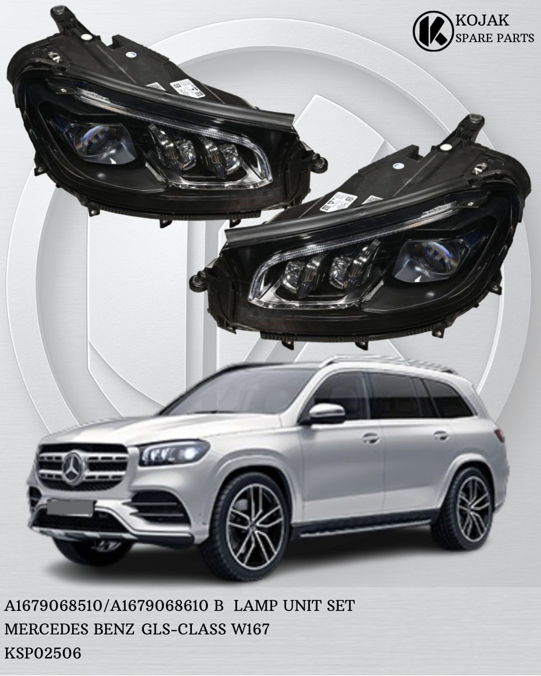 Headlight Set Mercedes-Benz GLS-Class W167