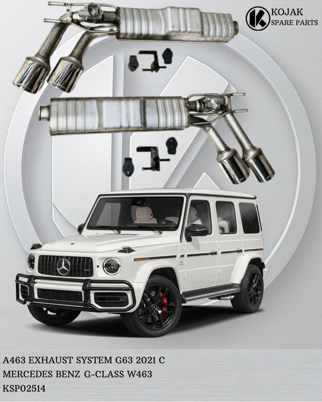 Mercedes-Benz G63 W463 Exhaust System