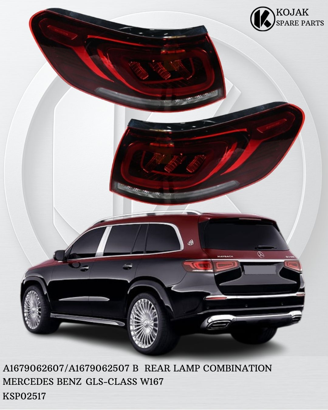 Rear Lamp Combination Mercedes-Benz GLS-Class W167