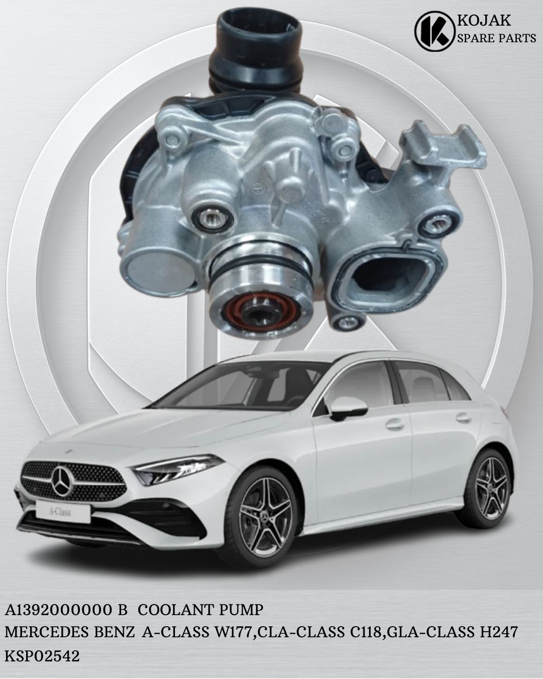 Mercedes-Benz Coolant Pump A-Class W177, CLA-Class C118, GLA-Class H247