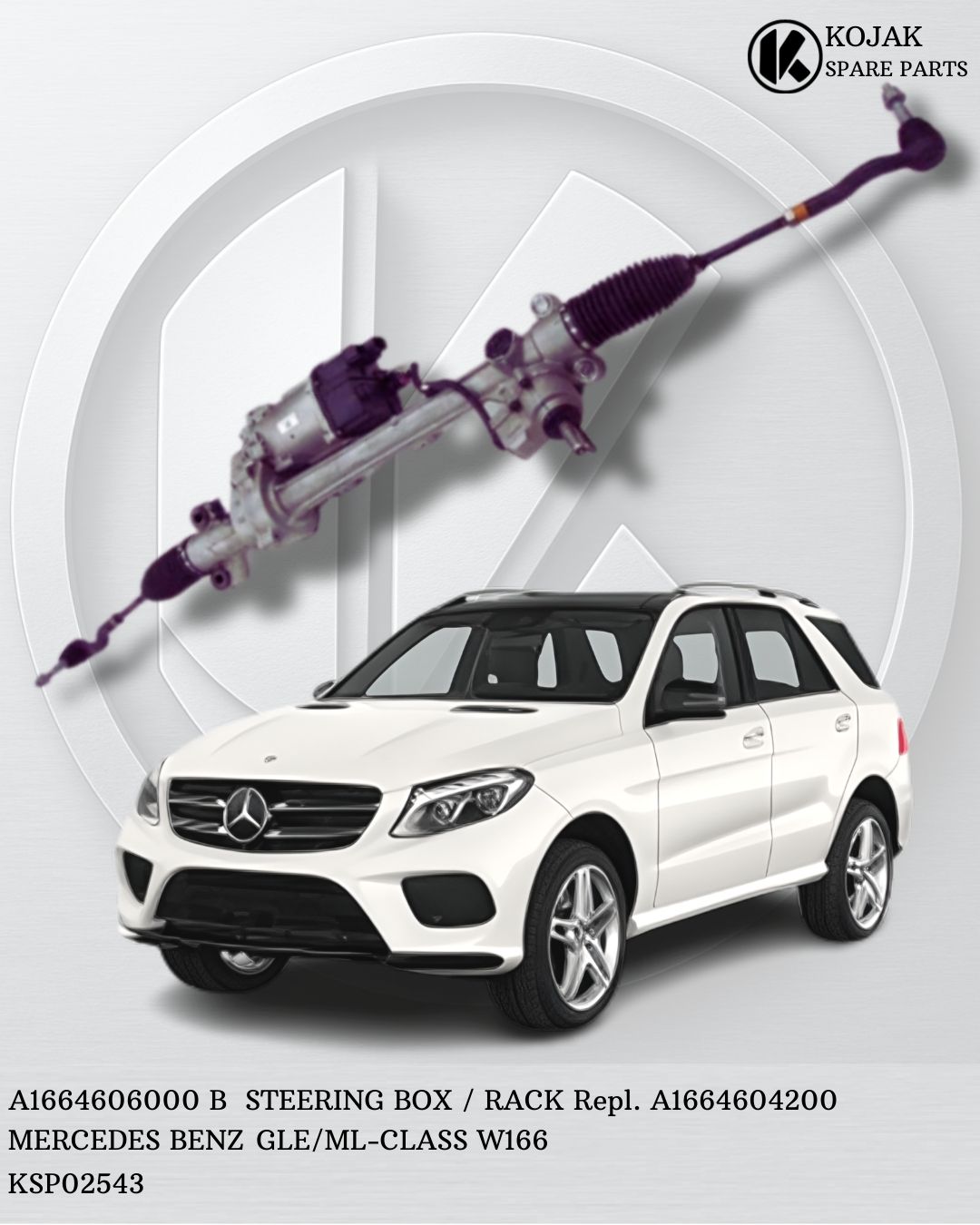 Mercedes-Benz GLE/ML-Class W166 Steering Rack