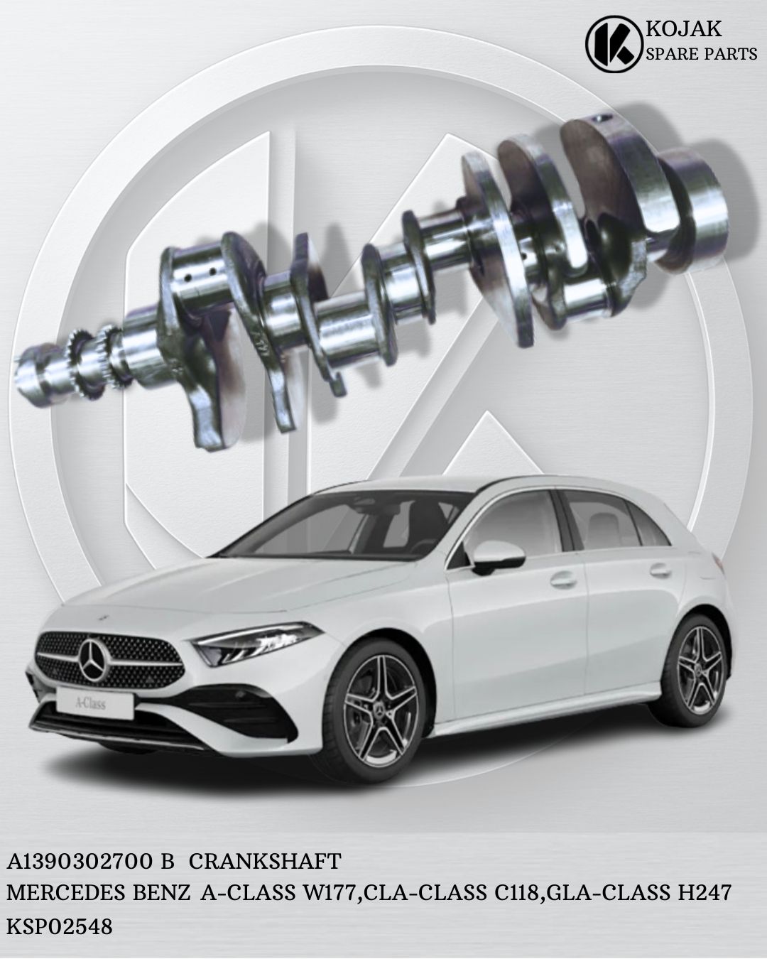 Crankshaft Mercedes-Benz A-Class W177 / CLA-Class C118 / GLA-Class H247