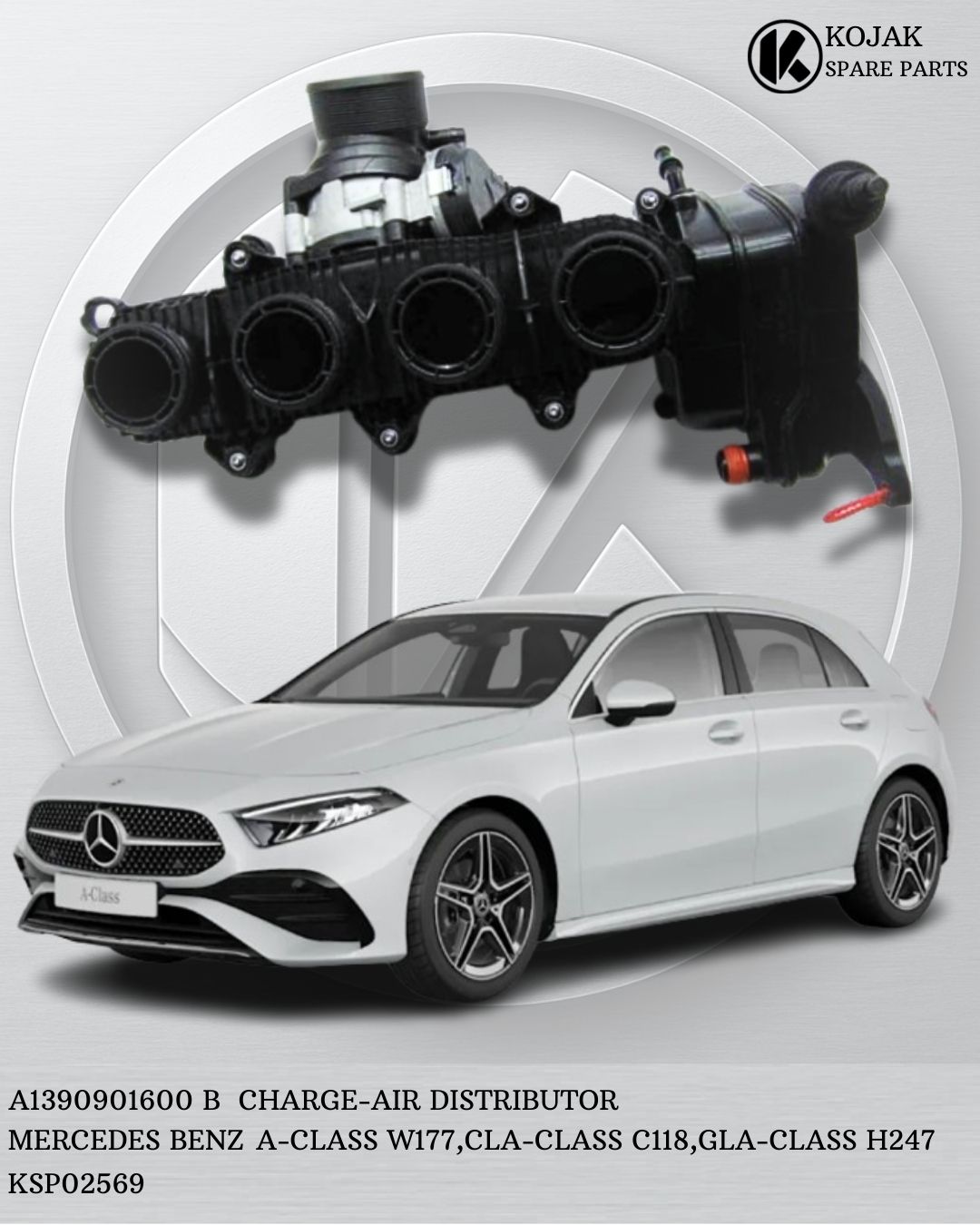 Mercedes-Benz Charge-Air Distributor A1390901600 B