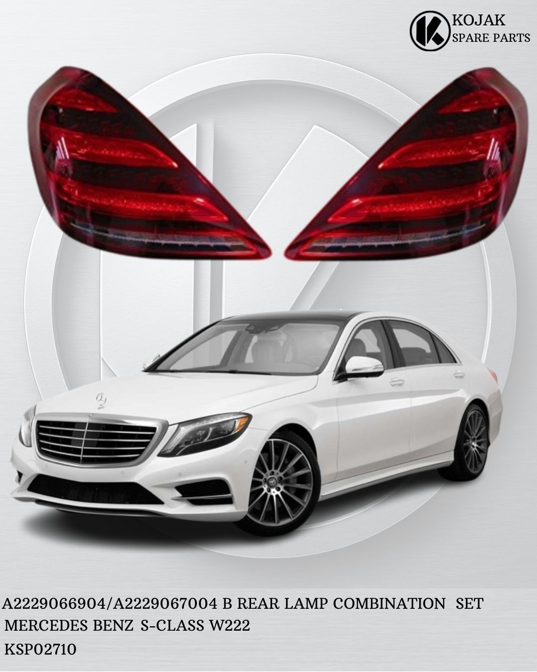 Rear Lamp Combination Set Mercedes-Benz S-Class W222