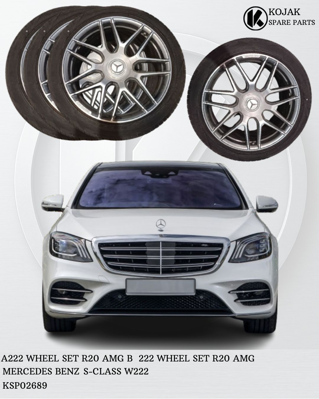 Mercedes-Benz S-Class W222 R20 AMG Wheel Set