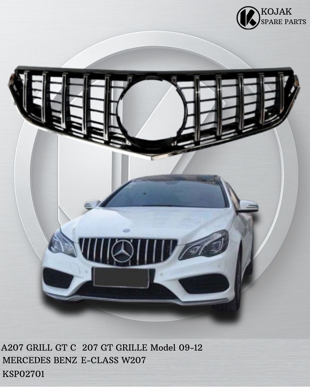 Mercedes-Benz E-Class W207 GT Style Front Grille