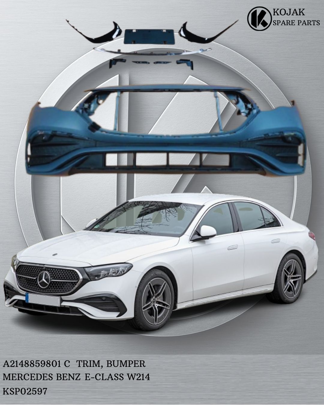 Front Bumper with Trim Mercedes-Benz E-Class W214