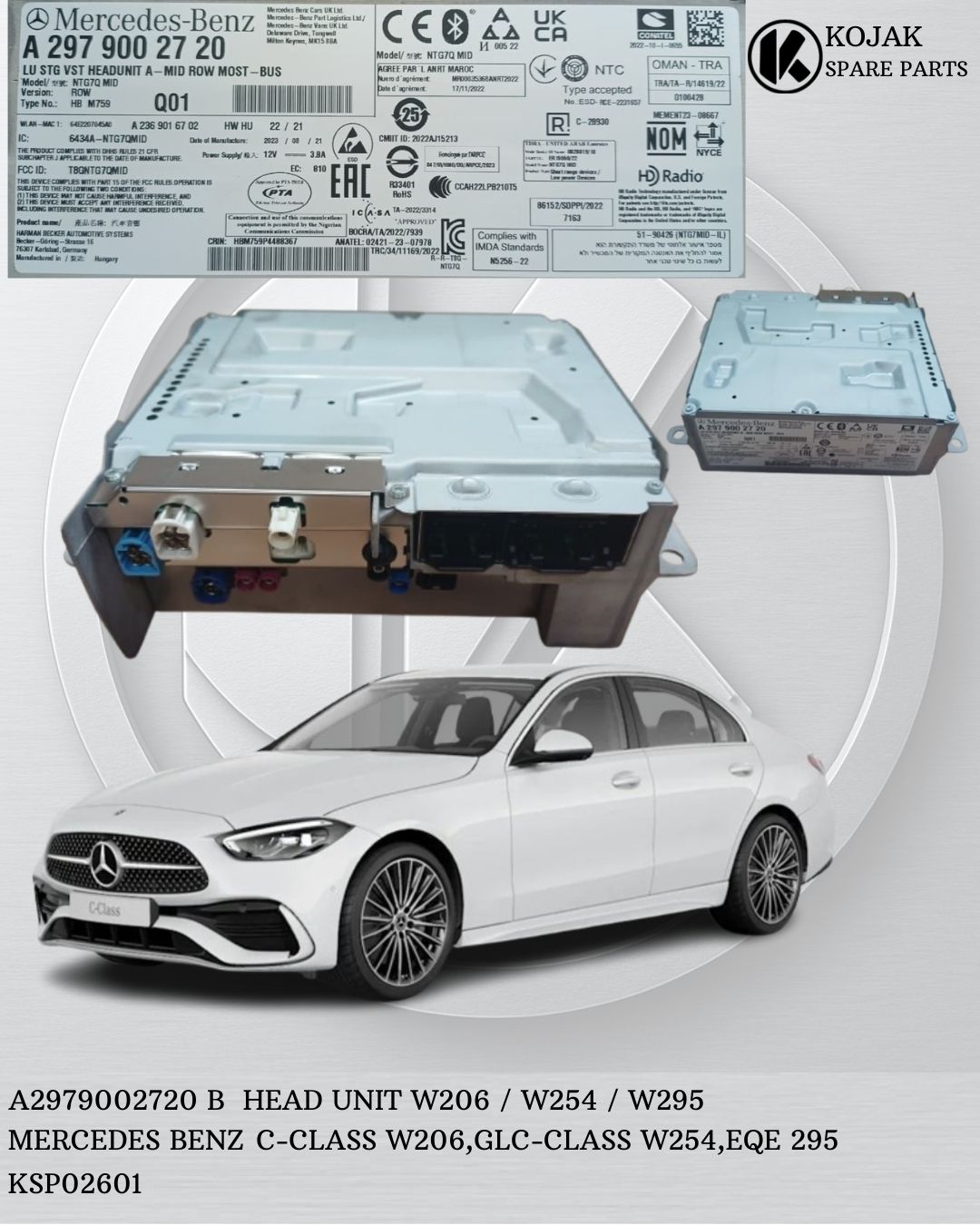 Mercedes-Benz NTG7Q MID Head Unit
