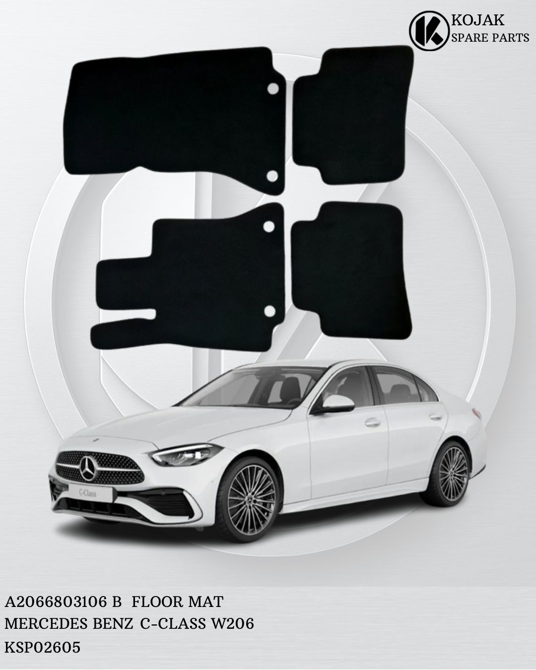 Floor Mat Set Mercedes-Benz C-Class W206
