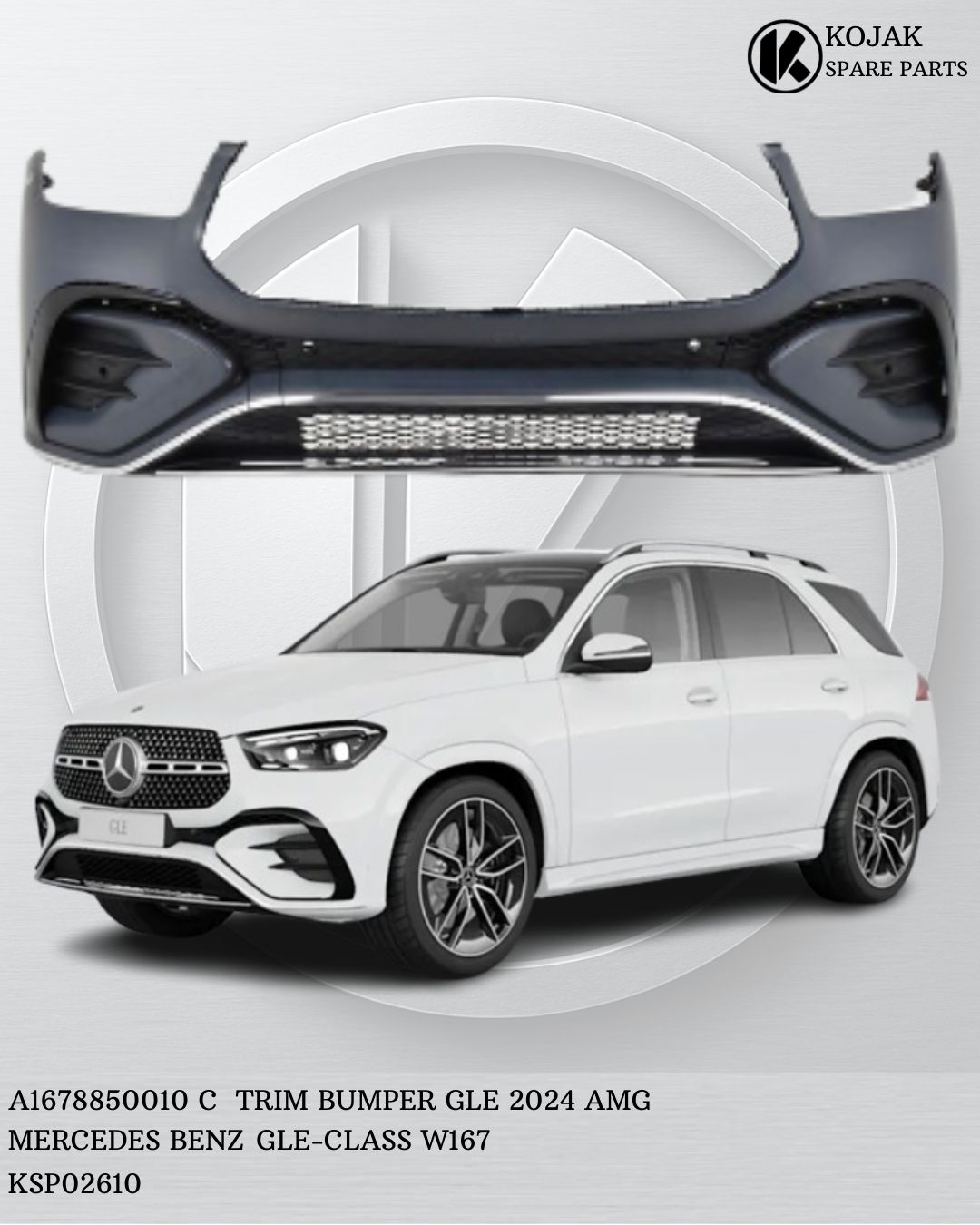 Front Bumper Mercedes-Benz GLE-Class W167 AMG 2024