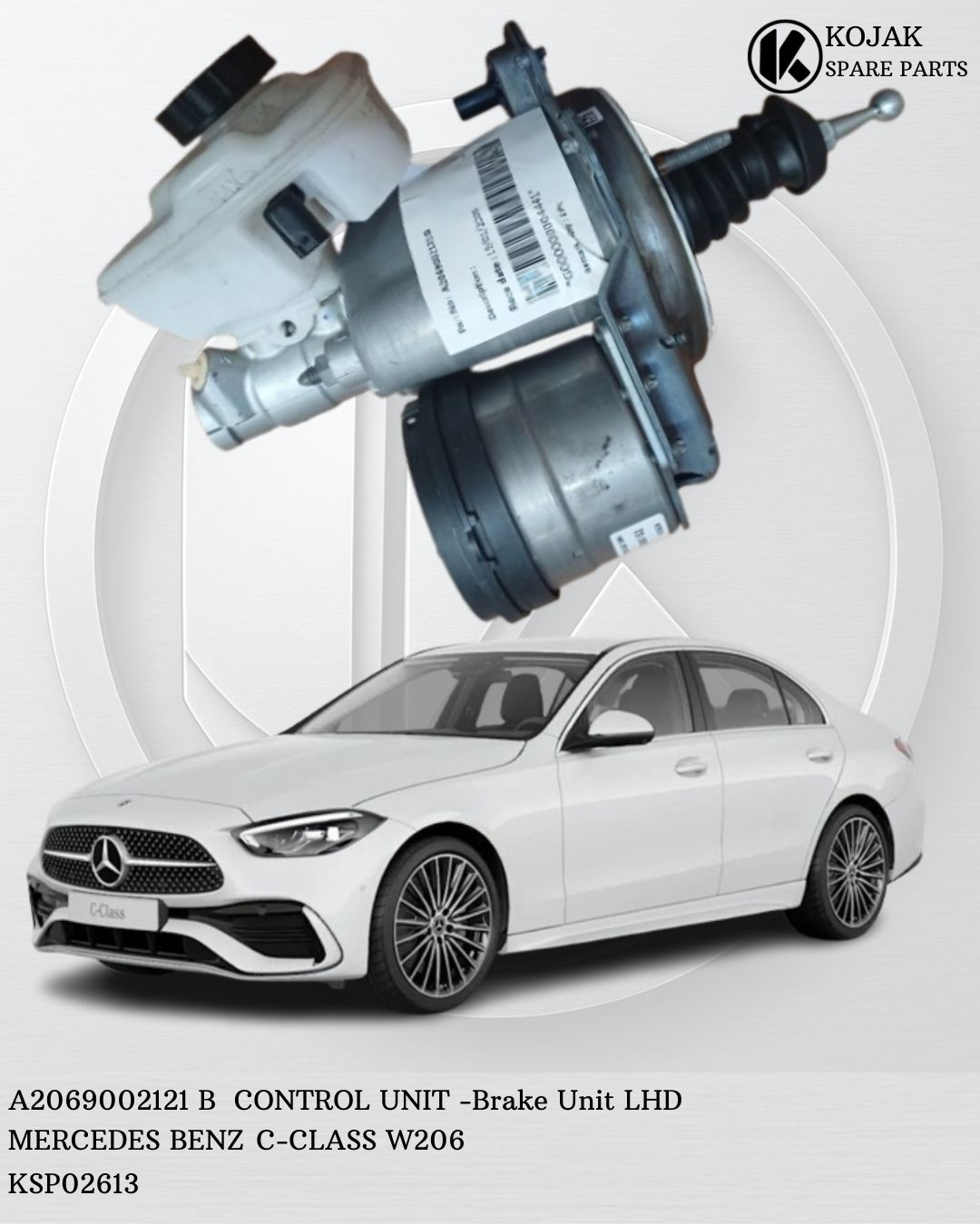 Mercedes-Benz C-Class W206 Brake Control Unit and Booster LHD