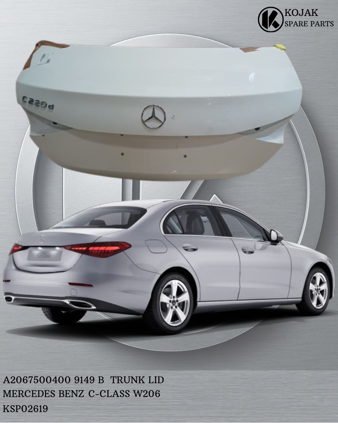 Trunk Lid Mercedes-Benz C-Class W206