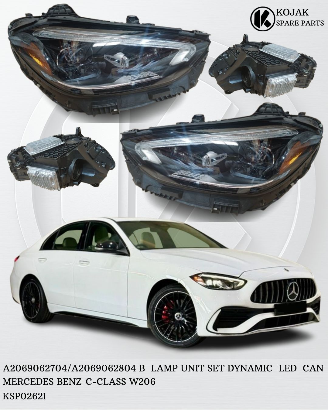 Headlight Set Mercedes-Benz C-Class W206 Dynamic LED
