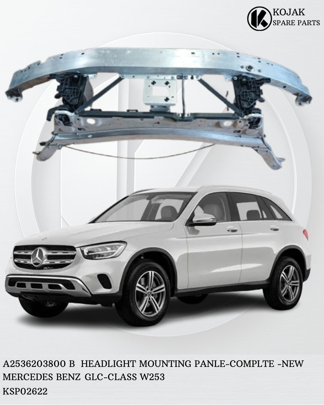 Headlight Mounting Panel Complete Mercedes-Benz GLC-Class W253