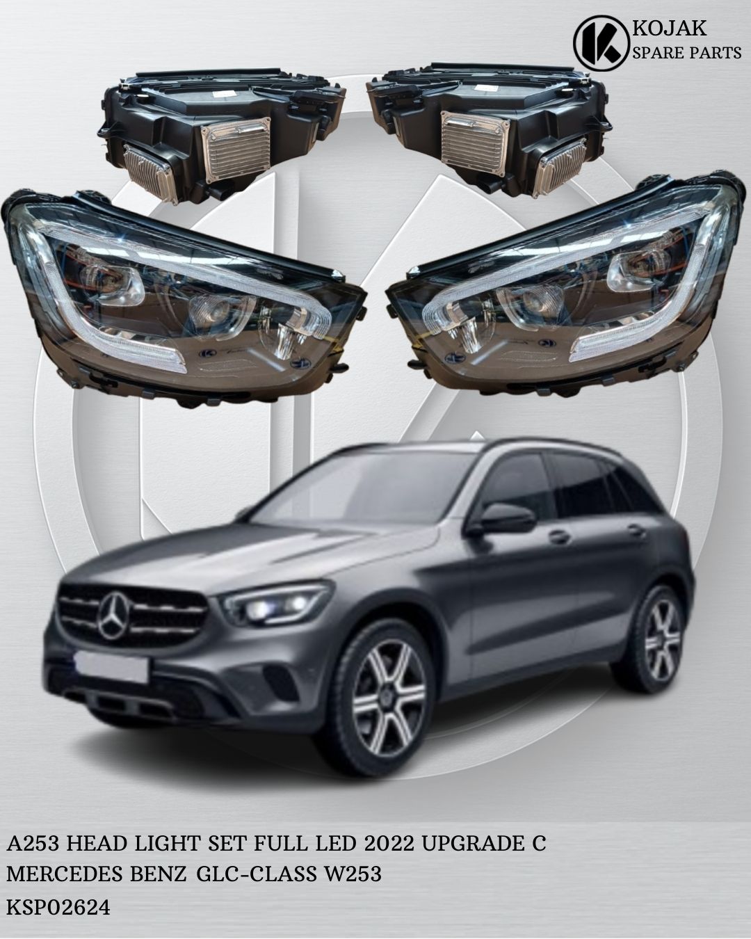 Mercedes-Benz GLC-Class W253 Full LED Headlight Set (2022 Upgrade)