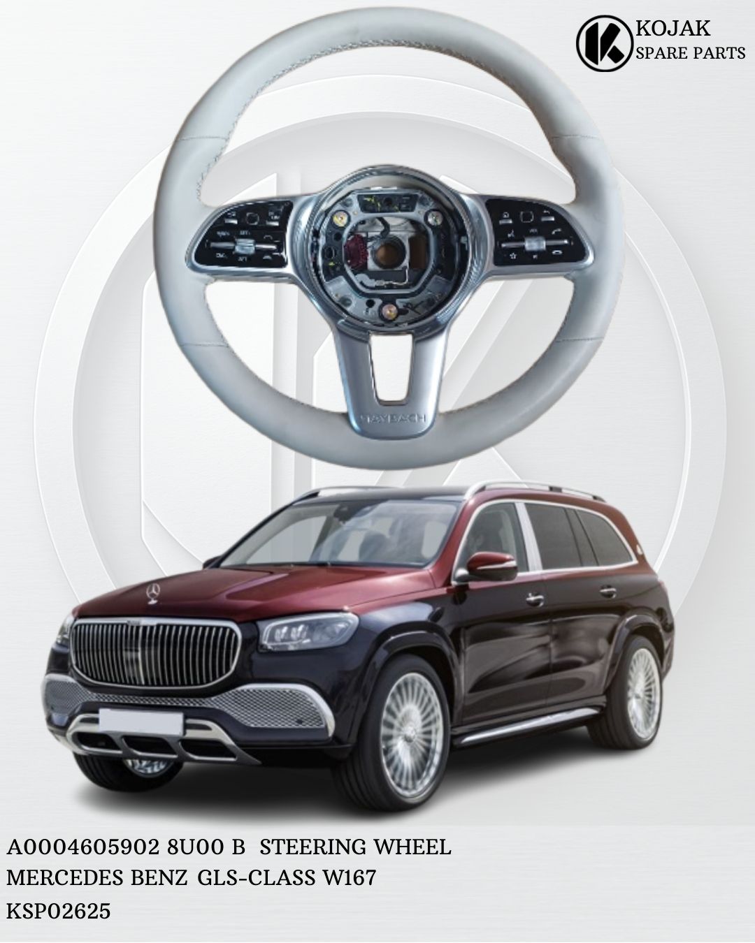 Steering Wheel Mercedes-Benz Maybach GLS-Class W167