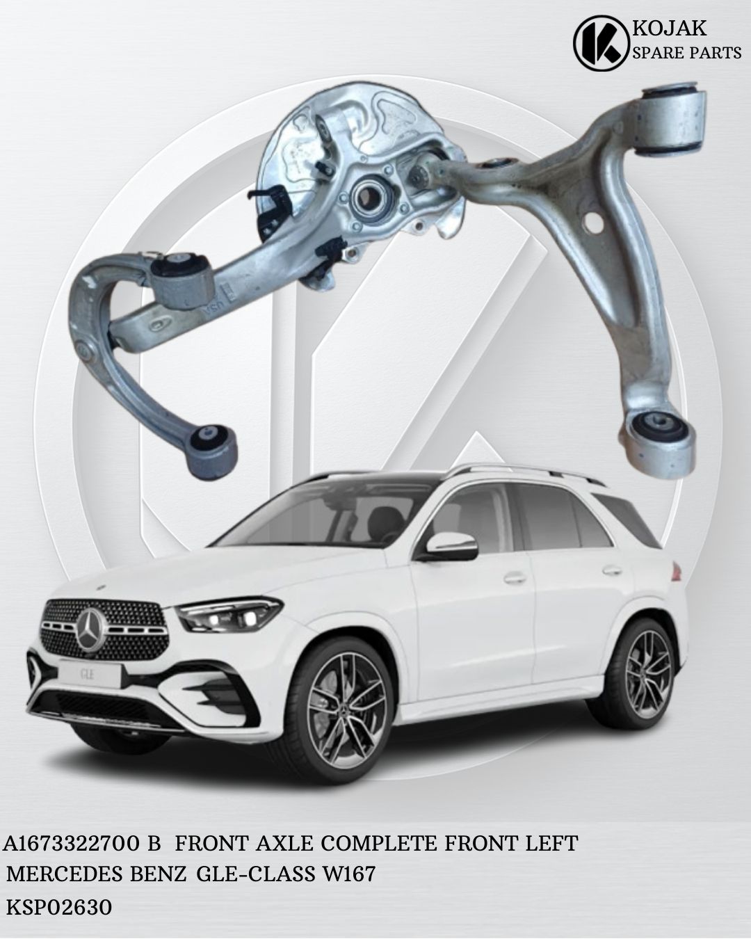 Front Axle Complete Front Left Mercedes-Benz GLE-Class W167