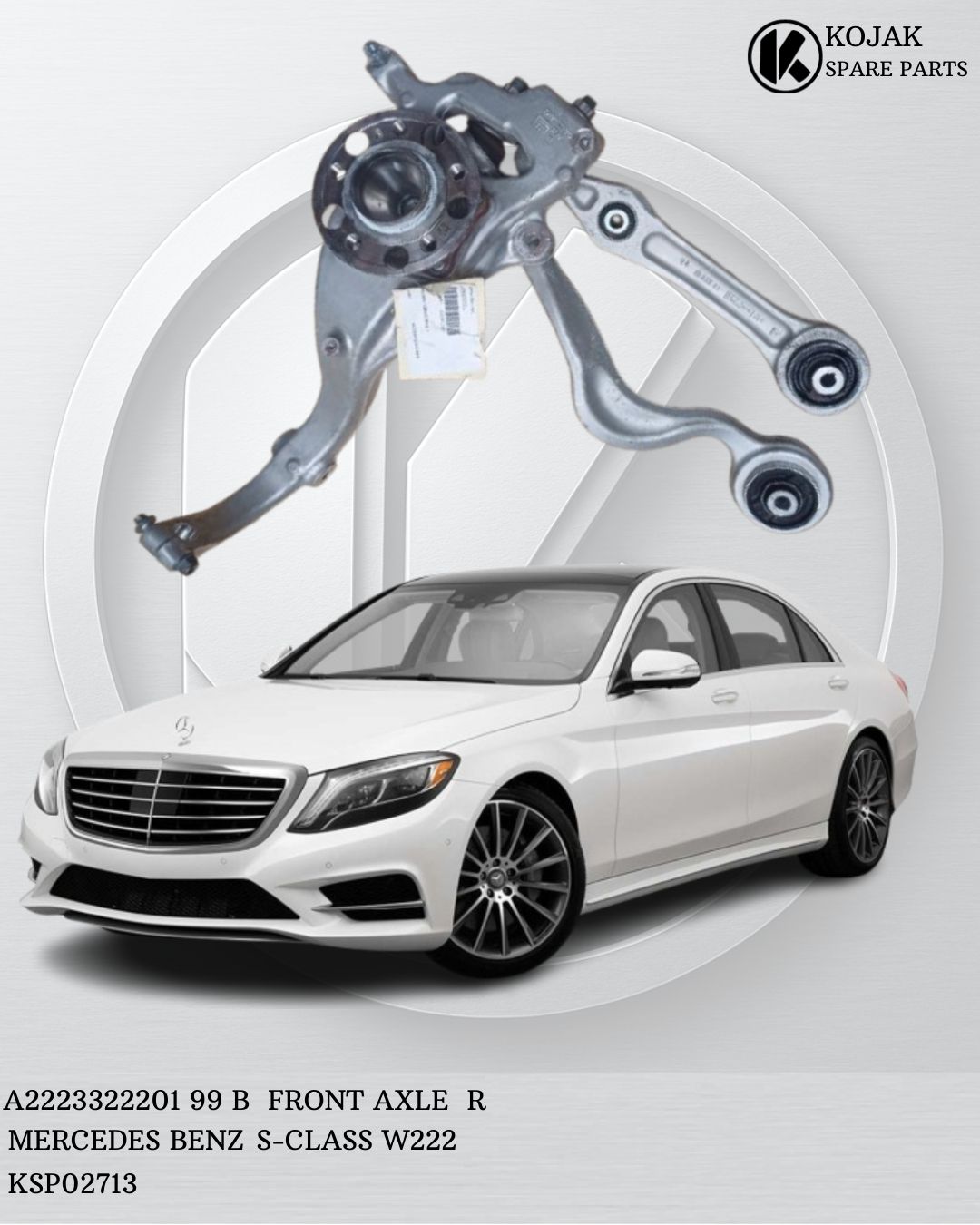 Front Axle Assembly Right Mercedes-Benz S-Class W222