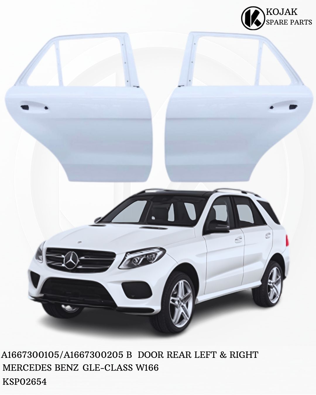 Rear Left & Right Doors Mercedes-Benz GLE-Class W166