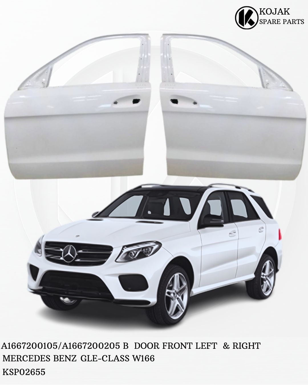 Front Doors Left & Right Mercedes-Benz GLE-Class W166