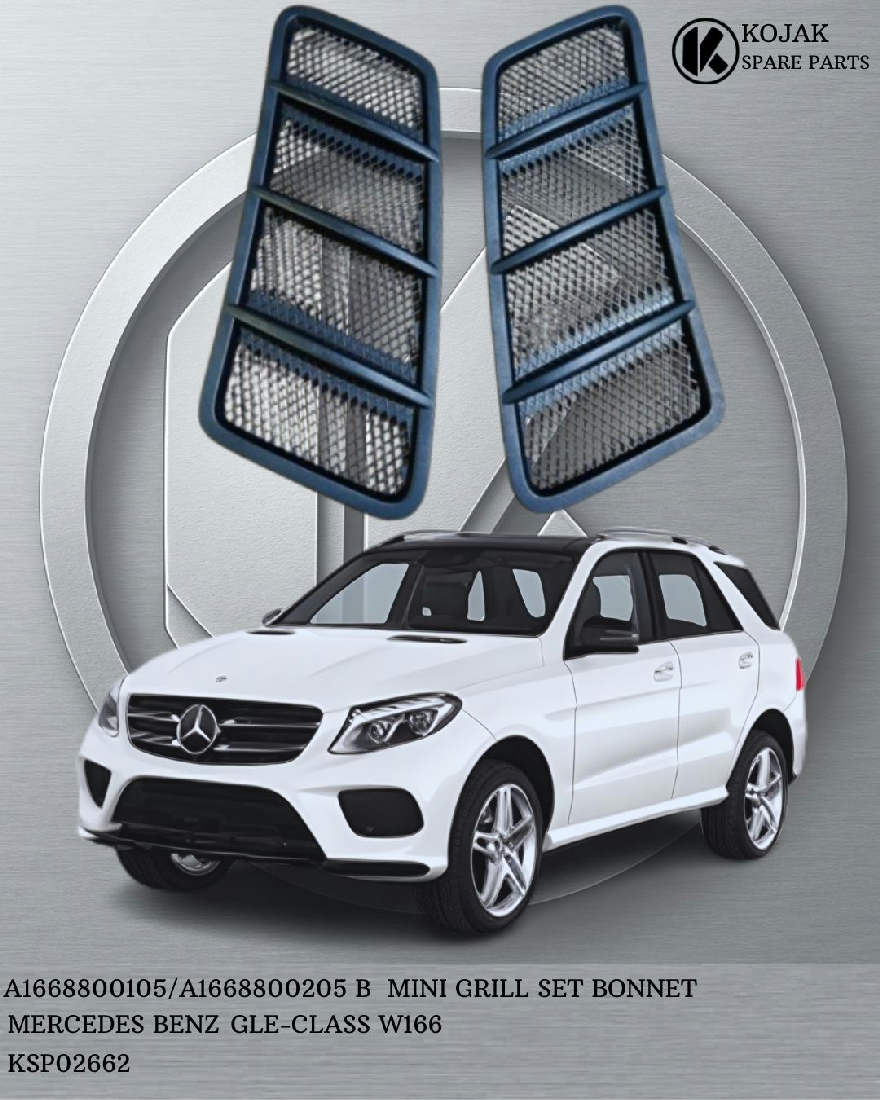 Bonnet Grille Set Mercedes-Benz GLE-Class W166