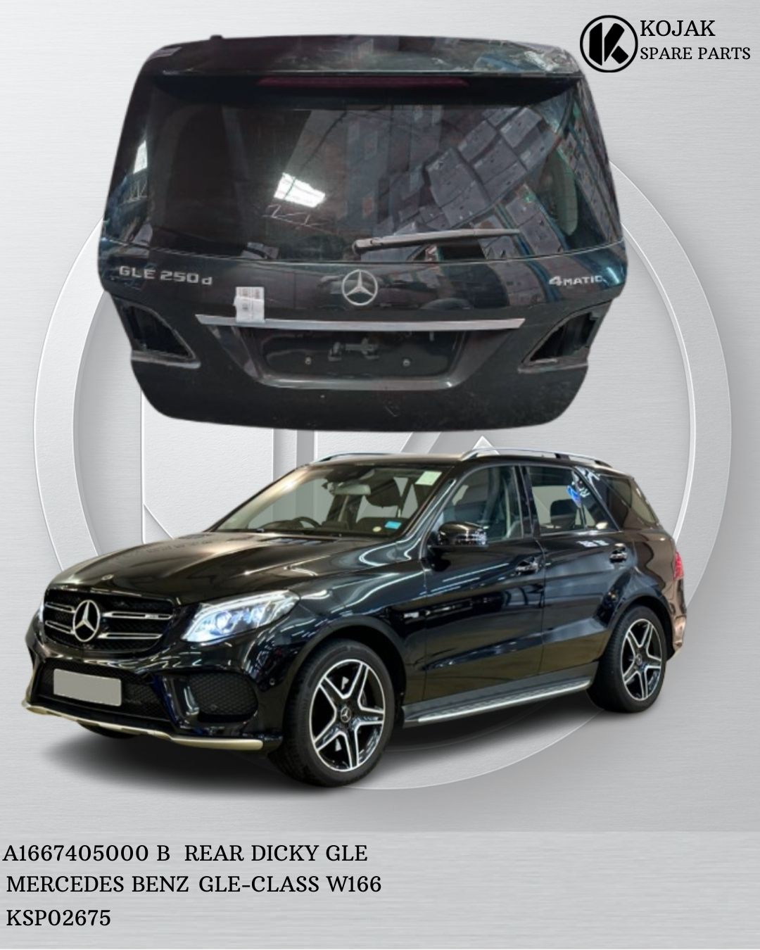 Rear Tailgate Mercedes-Benz GLE-Class W166