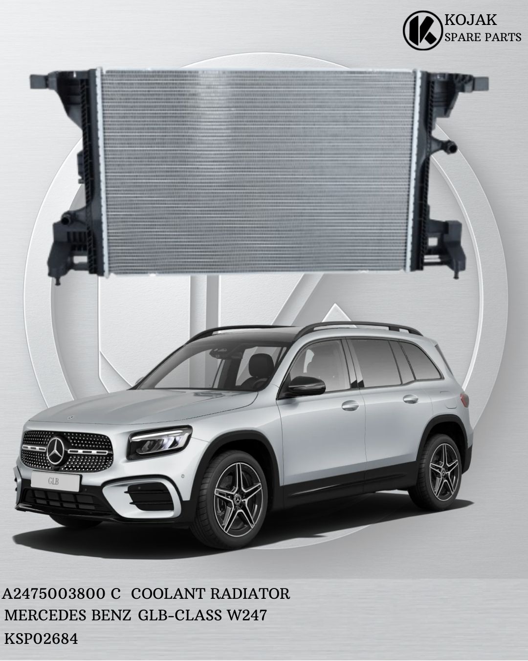 Coolant Radiator Mercedes-Benz GLB-Class W247