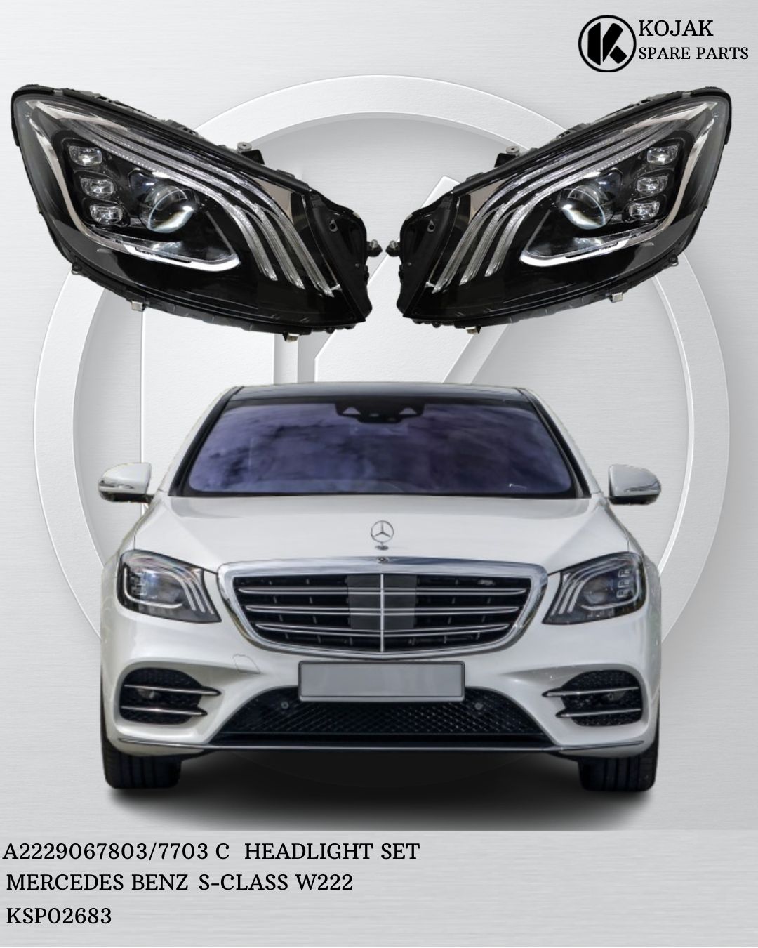 Headlight Set Mercedes-Benz S-Class W222